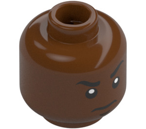 LEGO Finn Minifigure Head (Recessed Solid Stud) (3626 / 23952)