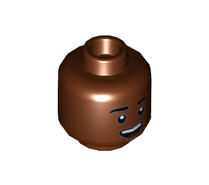 LEGO Finn Minifigure Head (Recessed Solid Stud) (3626 / 34921)