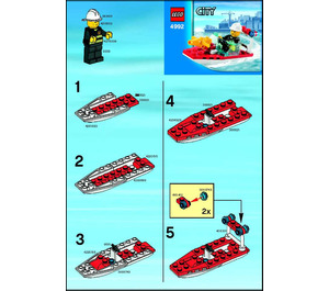 LEGO Fire Boat Set 4992 Instructions