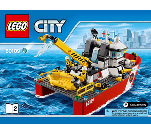 LEGO Feuer Boat 60109 Instructions