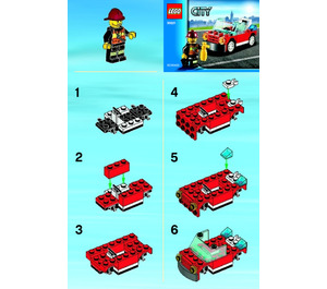 LEGO Fire Car Set 30221 Instructions