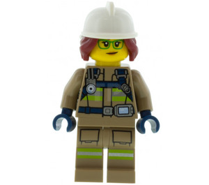 LEGO Feu Chief Freya McCloud avec Sapeur pompier Costume Minifigurine