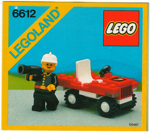 LEGO Feu Chief's Auto 6612 Instructions