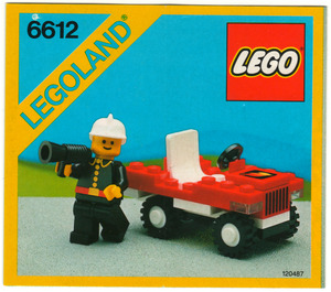 LEGO Fire Chief's Car Set 6612 Instructions