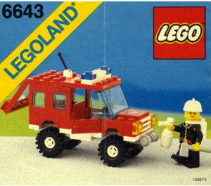 레고 Fire Chief's Truck 6643