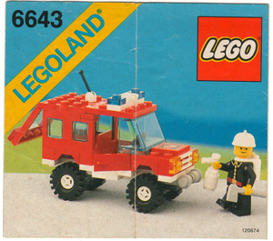 LEGO Fire Chief's Truck 6643 Istruzioni