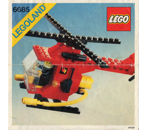 LEGO Fire Copter 1 6685 Istruzioni