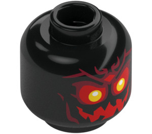 LEGO Fire Demon Minifigure Head (Safety Stud) (3274)