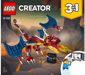 LEGO Feuer Drachen 31102 Instructions