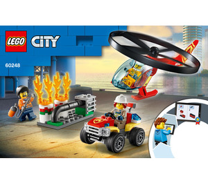 LEGO Feu Helicopter Response 60248 Instructions