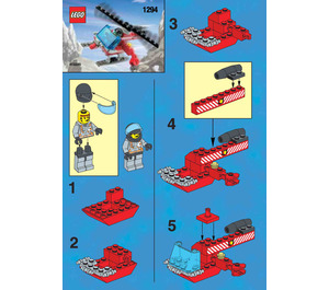 LEGO Feu Helicopter 1294 Instructions