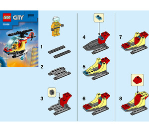 LEGO Feu Helicopter 30566 Instructions