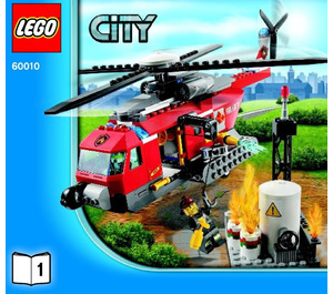 LEGO Fire Helicopter mit Noppen an den Seiten 60010-2 Anleitungen