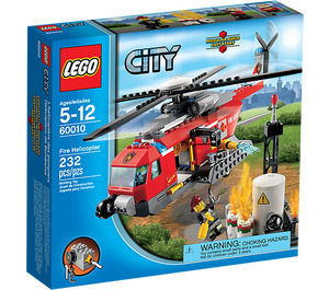 LEGO Feu Helicopter avec des tenons sur les côtés 60010-2 Packaging