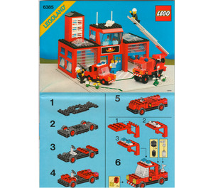 LEGO Fire House-I Set 6385 Instructions