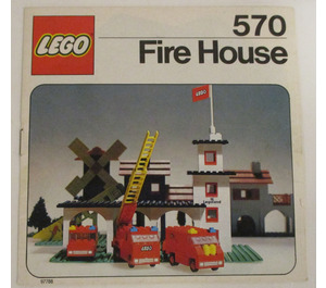 LEGO Fire House Set 570 Instructions
