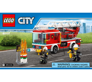 LEGO Fire Ladder Truck Set 60107 Instructions