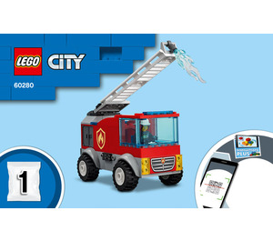 LEGO Fire Ladder Truck Set 60280 Instructions