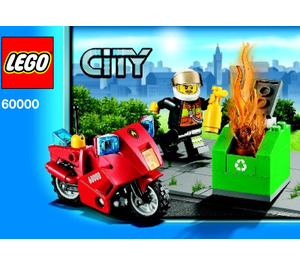 LEGO Feuer Motorrad 60000 Instructions