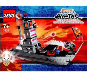 LEGO Feuer Nation Ship 3829 Instructions