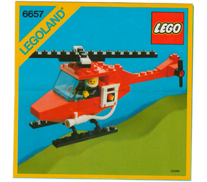 LEGO Fire Patrol Copter Set 6657 Instructions