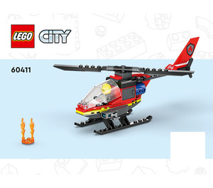 LEGO Fire Rescue Helicopter Set 60411 Instructions