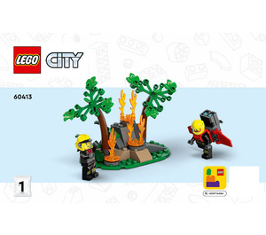 LEGO Brand Rescue Vliegtuig 60413 Instructions
