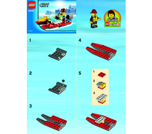 LEGO Fire Speedboat Set 30220 Instructions