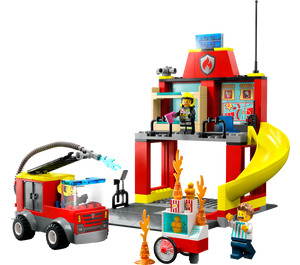 LEGO Feuer Station und Feuer Motor 60375