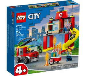 LEGO Fire Station and Fire Engine Set 60375 Packaging