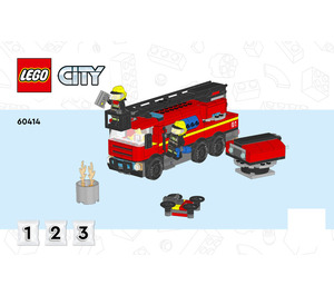 LEGO Feu Station avec Feu Truck 60414 Instructions