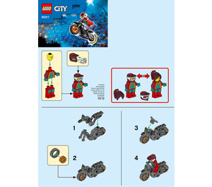 LEGO Feuer Stunt Bike 60311 Instructions
