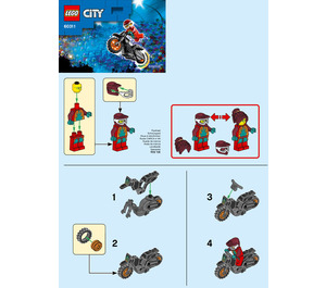 LEGO Fire Stunt Bike 60311 Instrucciones