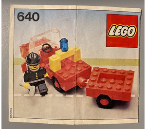 LEGO Feuer Truck und Trailer 640-2 Instructions