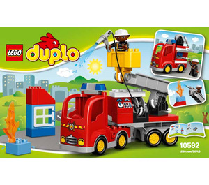 LEGO Fire Truck Set 10592 Instructions