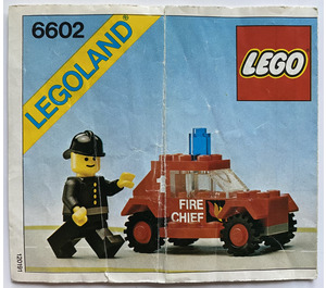 LEGO Fire Unit I Set 6602-1 Instructions
