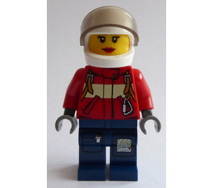 LEGO Strażak Kobieta Pilot Minifigurka