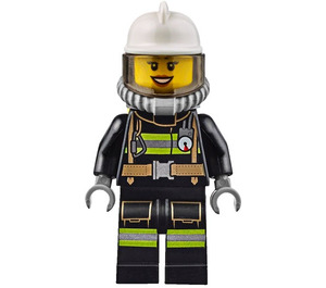 LEGO Firefighter Female with Yellow Airtanks Minifigure
