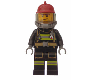 LEGO Firefighter Male Dark Red Helmet Minifigure