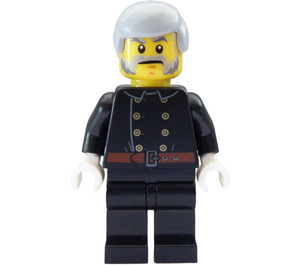 LEGO Feuerwehrmann mit Bart und Jacke Minifigur