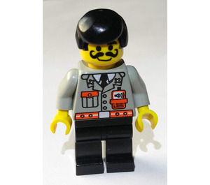 LEGO Brandweerman met Zwart Zacht Haar Minifiguur