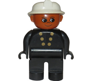 LEGO Feuerwehrmann mit Knöpfe Duplo-Figur