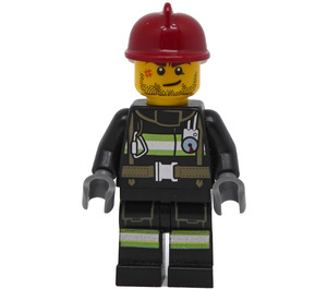 LEGO Pompiere con Rosso scuro Casco Minifigure