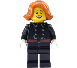 LEGO Firefighter with Jacket and Orange Hair Minifigure