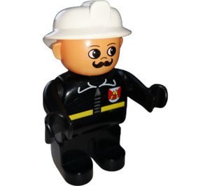 LEGO Firefighter with Moustache Duplo Figure