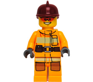 LEGO Firefighter met Oranje Sunglasses minifiguur
