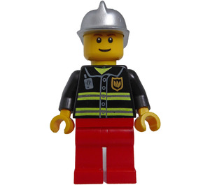 LEGO Strażak z Srebro Kask Minifigurka