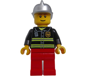LEGO Firefighter with Silver Helmet Minifigure