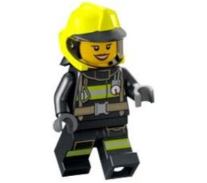 LEGO Pompiere con Vibrant Giallo Casco Minifigure