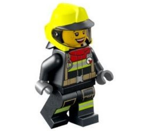 LEGO Firefighter with Vibrant Yellow  Helmet Minifigure